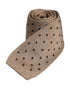 Dolce & Gabbana Beige Polka Dot Silk Adjustable Necktie Tie